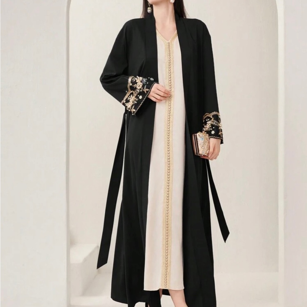 🚫Sold🚫 Black Abaya Dubai Saudi Farasha
Kaftan Jilbab Khimar Hijab Modest
Eid - Picture 4 of 9